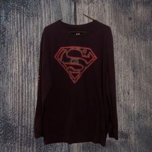 Men's Long Sleeve Superman shirt